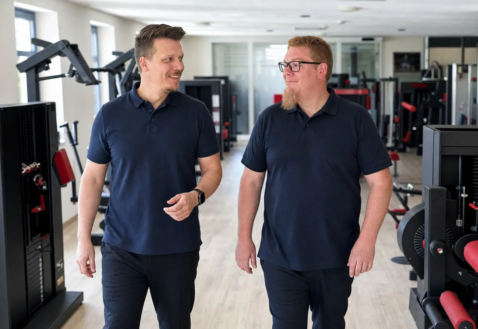 Bernhard und Ralf Ströder im Trainingsbereich von GeTFit